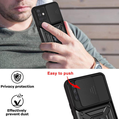 Futrola za Samsung Galaxy A71 A715, Techsuit, CamShield, Crna