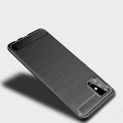 Futrola za Samsung Galaxy A71 A715, Techsuit, Karbon, Crna