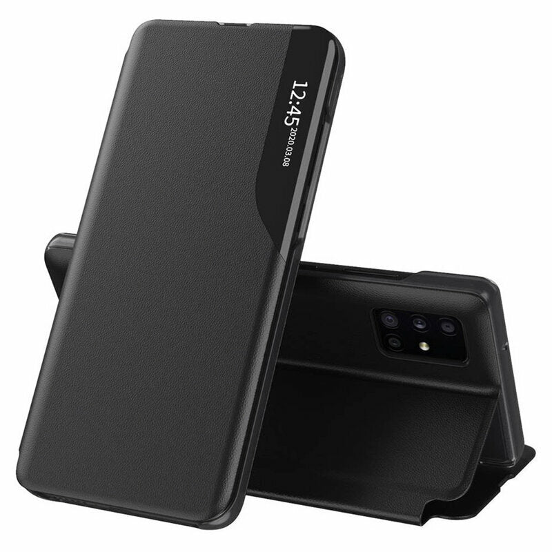 Futrola za Samsung Galaxy A71 A715, Techsuit, eFold, Crna