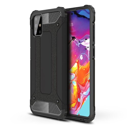 Futrola za Samsung Galaxy A71 A715, Techsuit, Hybrid Armor, Crna