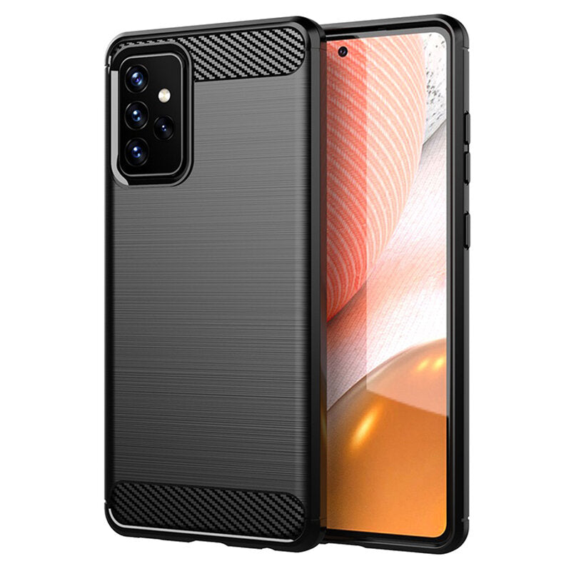 Futrola za Samsung Galaxy A72 A725 / A72 5G A726, Techsuit, Karbon, Crna