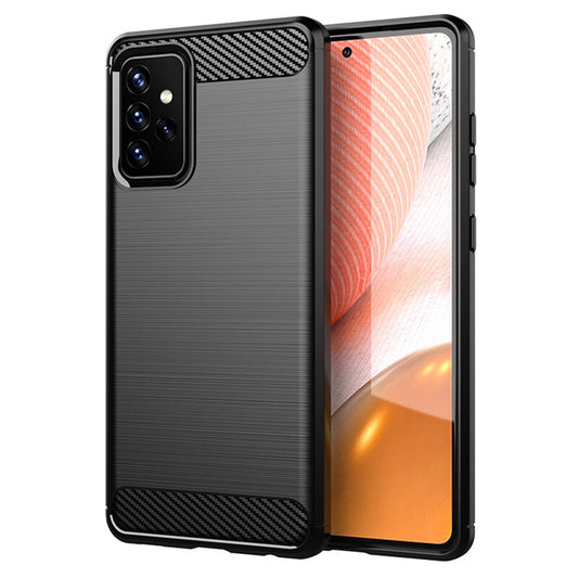 Futrola za Samsung Galaxy A72 A725 / A72 5G A726, Techsuit, Karbon, Crna