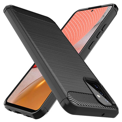 Futrola za Samsung Galaxy A72 A725 / A72 5G A726, Techsuit, Karbon, Crna