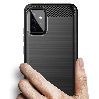 Futrola za Samsung Galaxy A72 A725 / A72 5G A726, Techsuit, Karbon, Crna