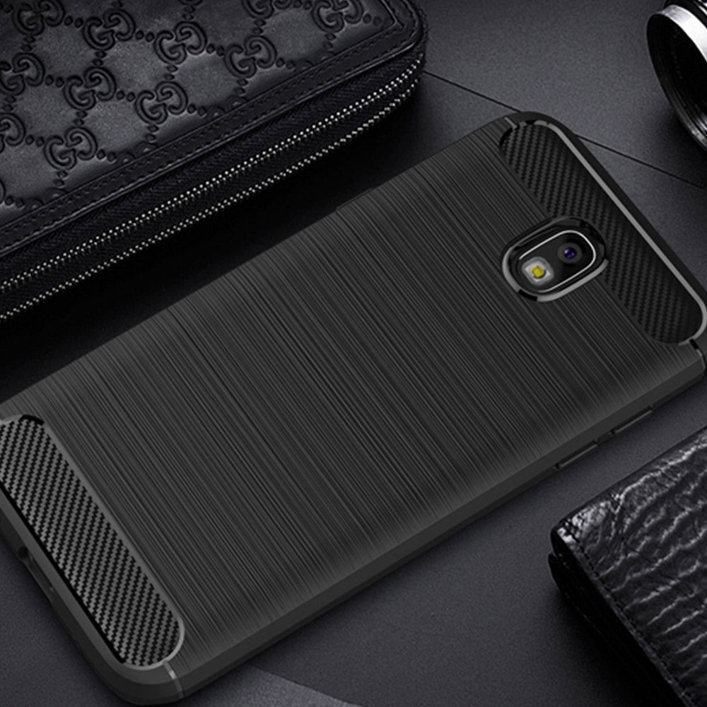 Futrola za Samsung Galaxy J7 (2017) J730, Techsuit, Karbon, Crna
