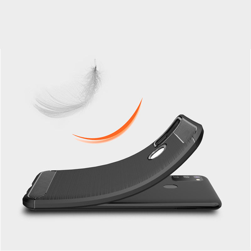 Futrola za Samsung Galaxy M21 M215 / M30s M307, Techsuit, Karbon, Crna