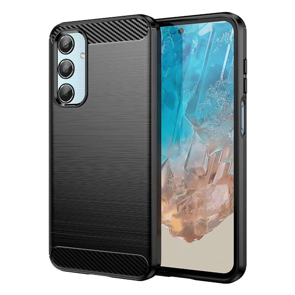 Futrola za Samsung Galaxy M35, Techsuit, Karbon, Crna