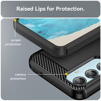 Futrola za Samsung Galaxy M35, Techsuit, Karbon, Crna