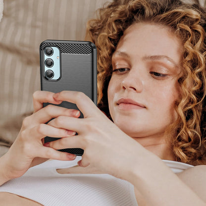Futrola za Samsung Galaxy M35, Techsuit, Karbon, Crna