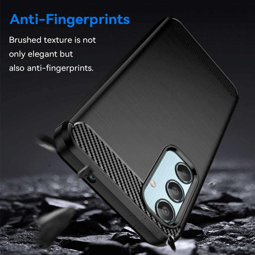 Futrola za Samsung Galaxy M35, Techsuit, Karbon, Crna