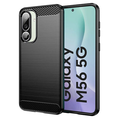 Futrola za Samsung Galaxy M56 M566, Techsuit, Karbon, Crna