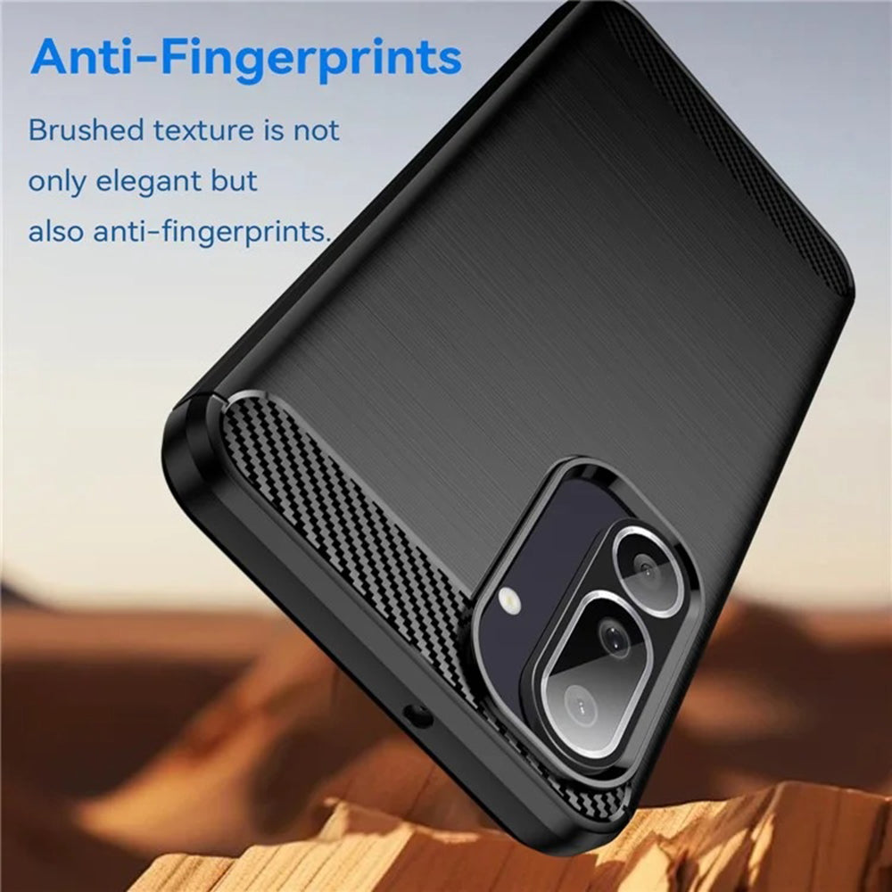 Futrola za Samsung Galaxy M56 M566, Techsuit, Karbon, Crna