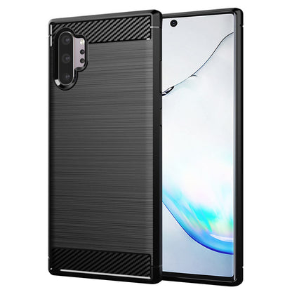 Futrola za Samsung Galaxy Note 10+ 5G N976 / Note 10+ N975, Techsuit, Karbon, Crna