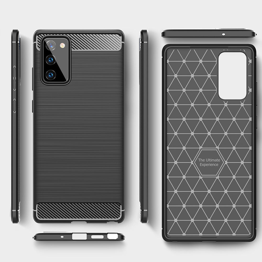 Futrola za Samsung Galaxy Note 20 5G N981 / Note 20 N980, Techsuit, Karbon, Crna