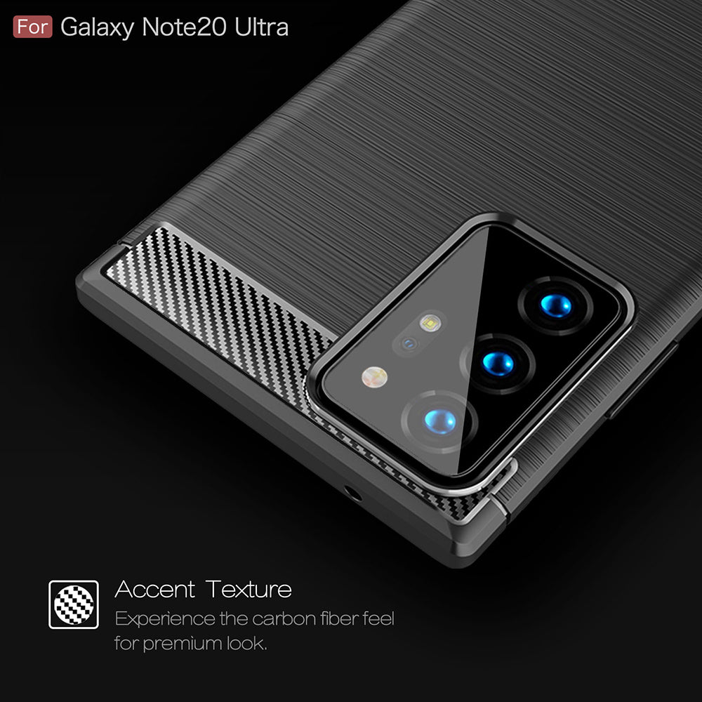 Futrola za Samsung Galaxy Note 20 Ultra 5G N986 / Note 20 Ultra N985, Techsuit, Karbon, Crna
