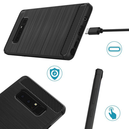 Futrola za Samsung Galaxy Note 8 N950, Techsuit, Karbon, Crna