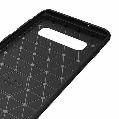 Futrola za Samsung Galaxy S10 G973, Techsuit, Karbon, Crna