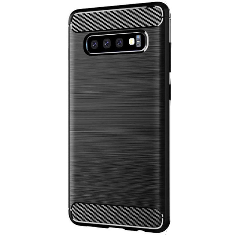 Futrola za Samsung Galaxy S10 G973, Techsuit, Karbon, Crna