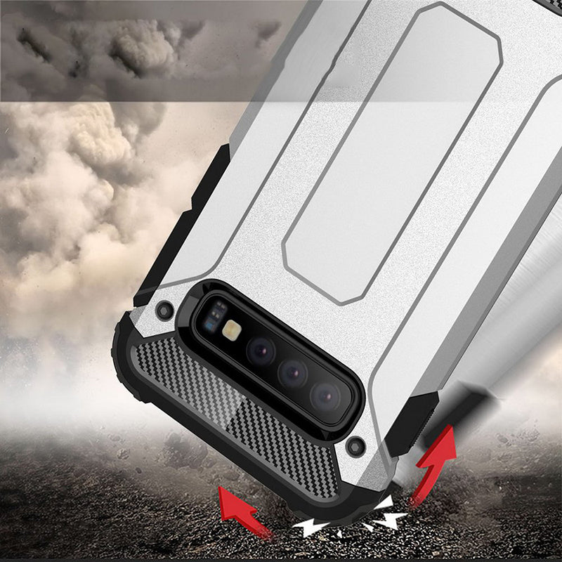 Futrola za Samsung Galaxy S10+ G975, Techsuit, Hybrid Armor, Crna