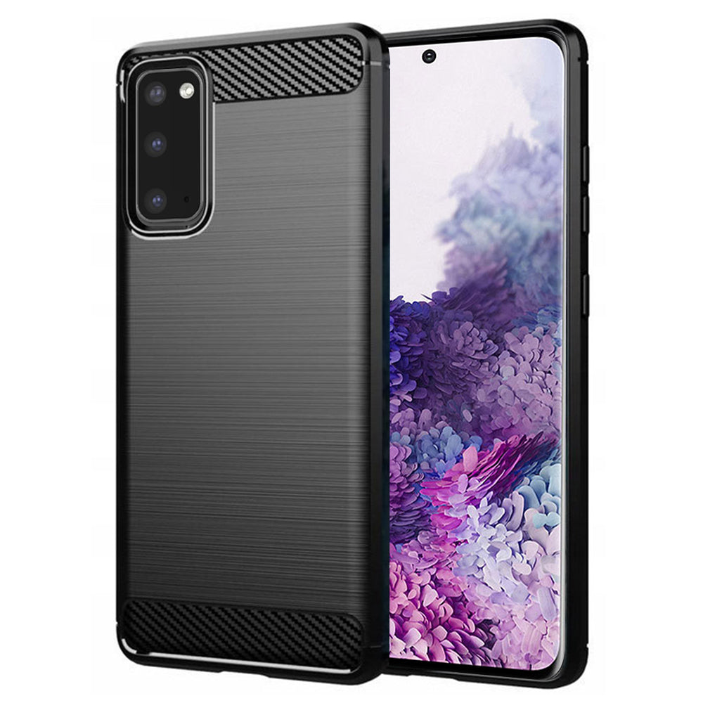 Futrola za Samsung Galaxy S20 5G G981 / S20 G980, Techsuit, Karbon, Crna