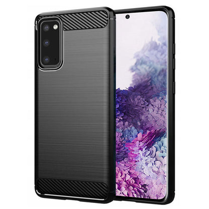 Futrola za Samsung Galaxy S20 5G G981 / S20 G980, Techsuit, Karbon, Crna