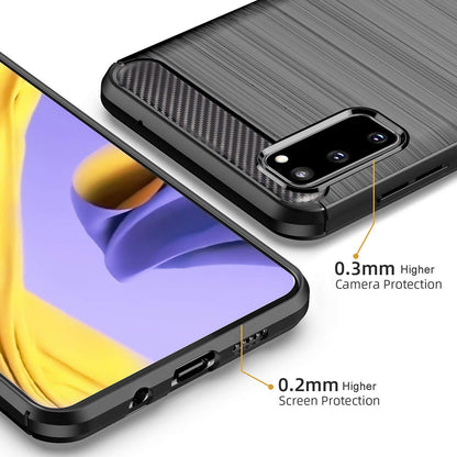 Futrola za Samsung Galaxy S20 5G G981 / S20 G980, Techsuit, Karbon, Crna