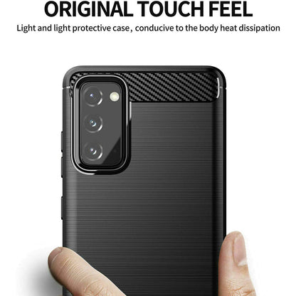 Futrola za Samsung Galaxy S20 FE 2022 G781 / S20 FE 5G G781 / S20 FE G780, Techsuit, Karbon, Crna