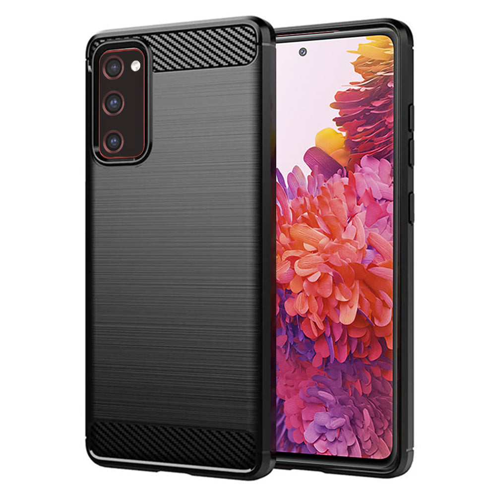 Futrola za Samsung Galaxy S20 FE 2022 G781 / S20 FE 5G G781 / S20 FE G780, Techsuit, Karbon, Crna