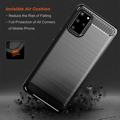 Futrola za Samsung Galaxy S20+ 5G G986 / S20+ G985, Techsuit, Karbon, Crna