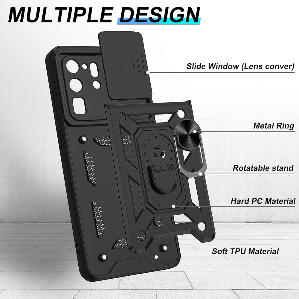 Futrola za Samsung Galaxy S20 Ultra 5G G988 / S20 Ultra G988, Techsuit, CamShield, Crna