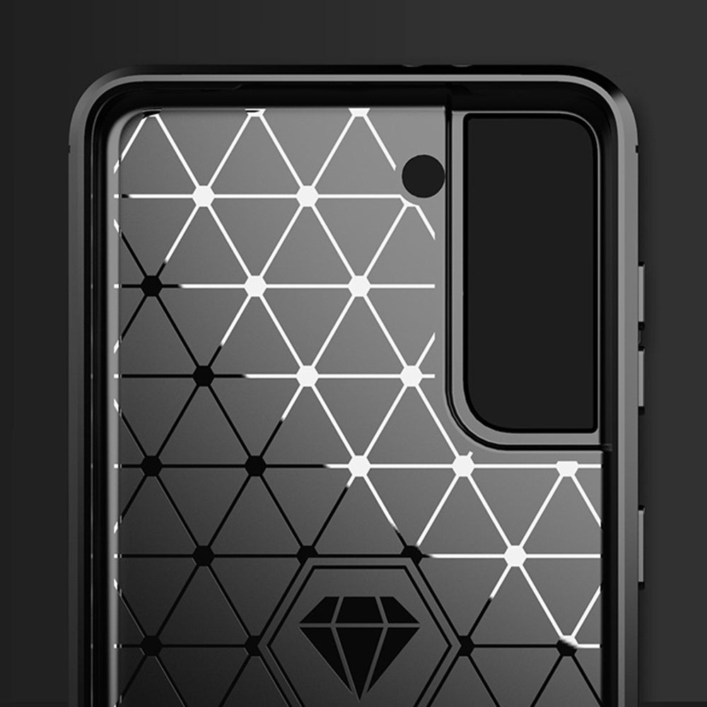 Futrola za Samsung Galaxy S21 5G G991, Techsuit, Karbon, Crna