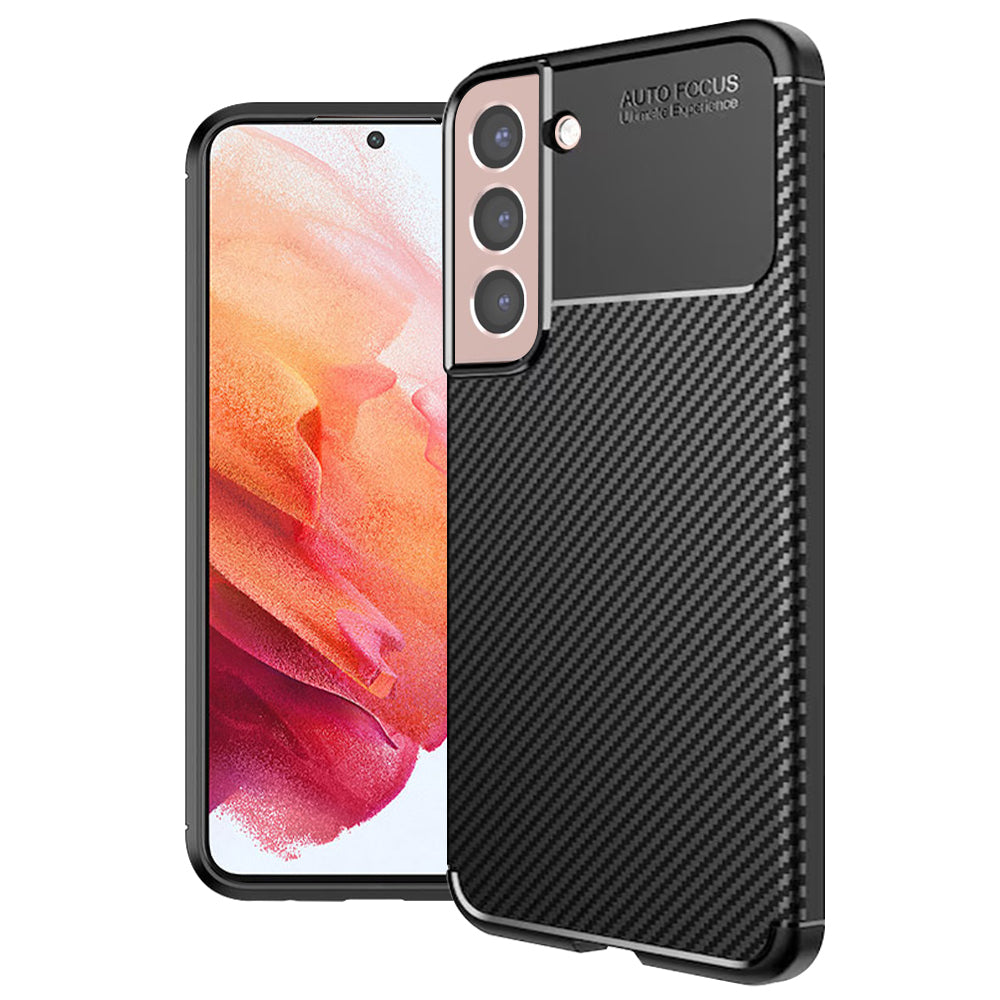 Futrola za Samsung Galaxy S21 5G G991, Techsuit, CarbonFiber, Crna