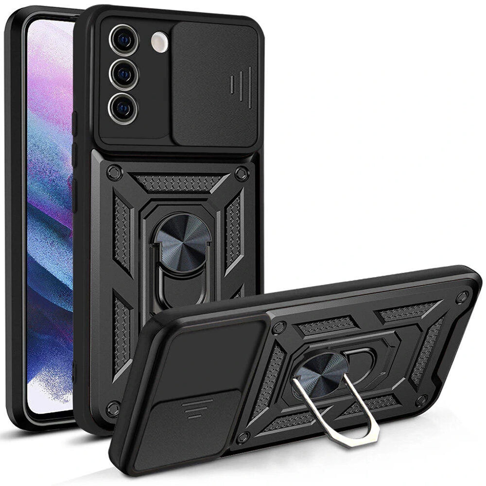 Futrola za Samsung Galaxy S21 FE 5G G990, Techsuit, CamShield, Crna