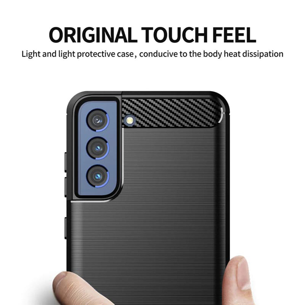 Futrola za Samsung Galaxy S21 FE 5G G990, Techsuit, Karbon, Crna