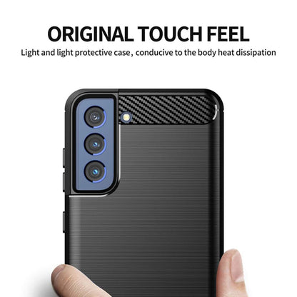 Futrola za Samsung Galaxy S21 FE 5G G990, Techsuit, Karbon, Crna