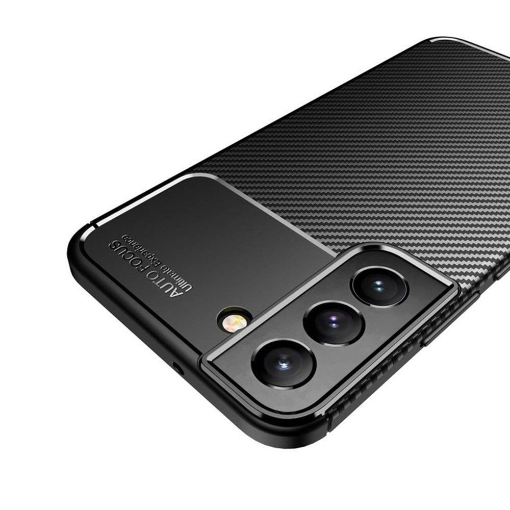 Futrola za Samsung Galaxy S21 FE 5G G990, Techsuit, CarbonFiber, Crna
