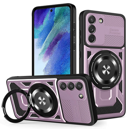 Futrola za Samsung Galaxy S21 FE 5G G990, Techsuit, RuggedCam, Ljubičasta