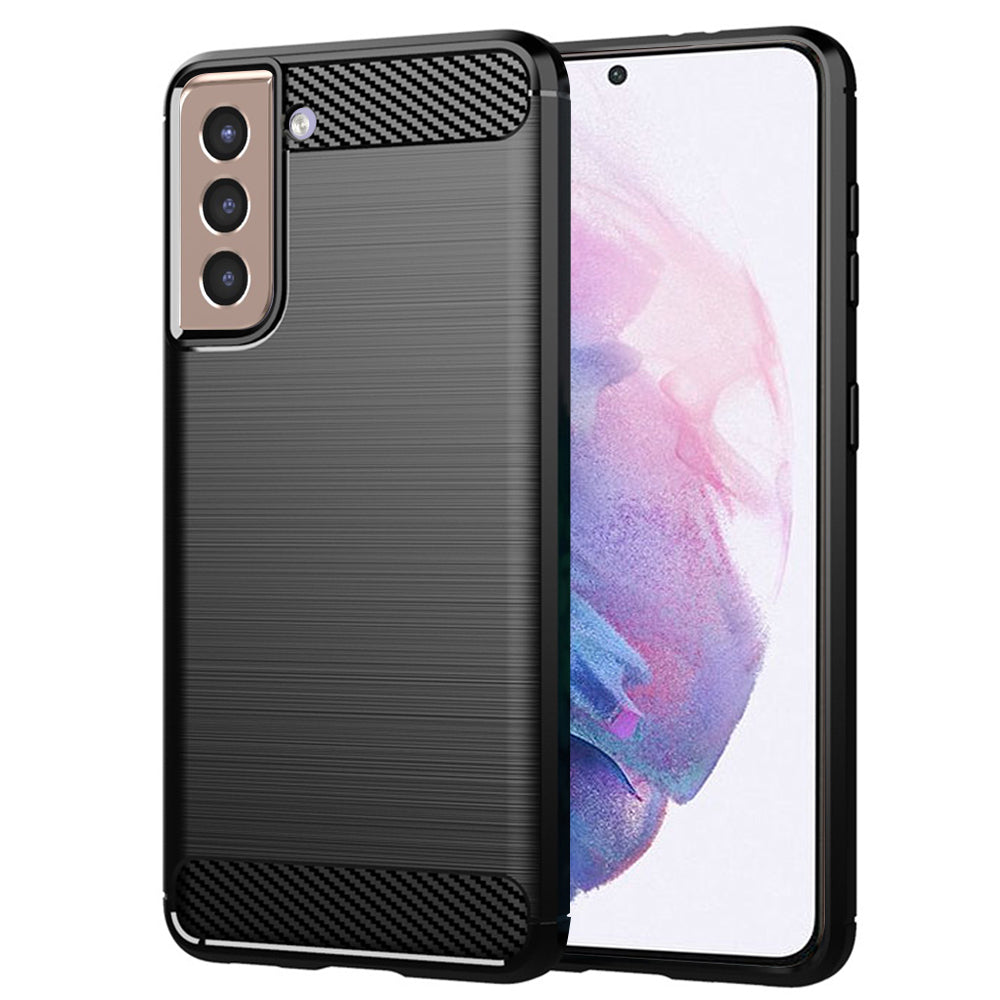 Futrola za Samsung Galaxy S21+ 5G G996, Techsuit, Karbon, Crna
