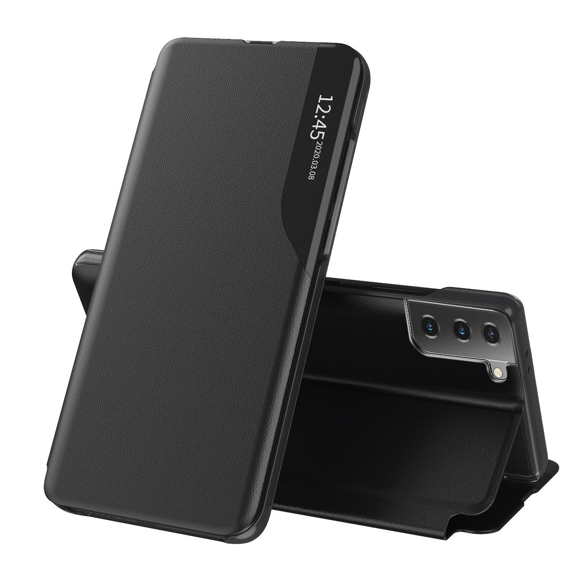 Futrola za Samsung Galaxy S21+ 5G G996, Techsuit, eFold, Crna