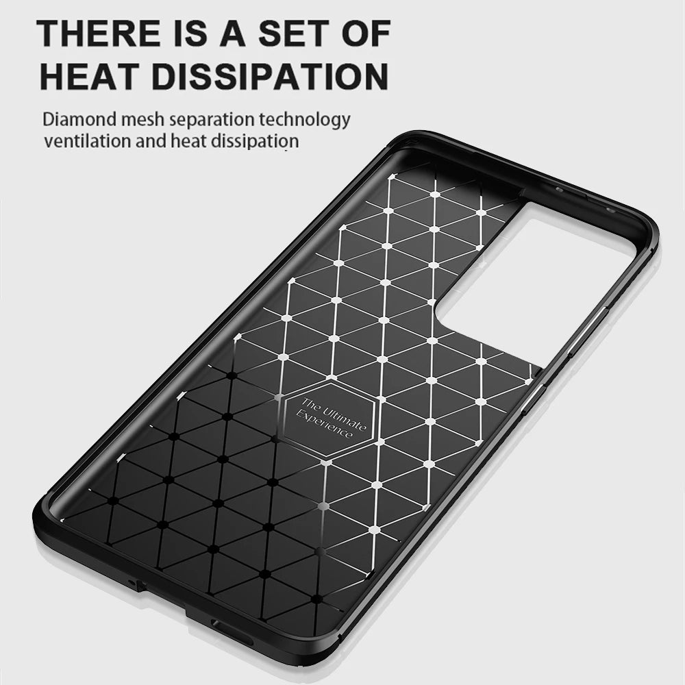 Futrola za Samsung Galaxy S21 Ultra 5G G998, Techsuit, CarbonFiber, Crna
