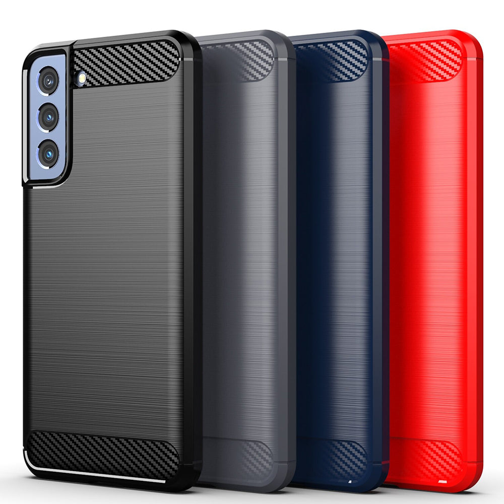 Futrola za Samsung Galaxy S22 5G S901, Techsuit, Karbon, Crna