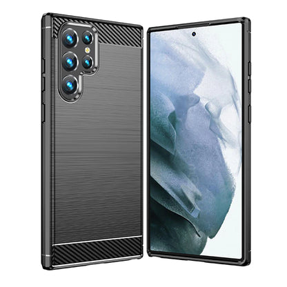 Futrola za Samsung Galaxy S22 Ultra 5G S908, Techsuit, Karbon, Crna
