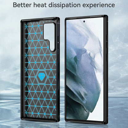 Futrola za Samsung Galaxy S22 Ultra 5G S908, Techsuit, Karbon, Crna