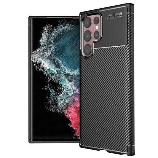 Futrola za Samsung Galaxy S22 Ultra 5G S908, Techsuit, CarbonFiber, Crna