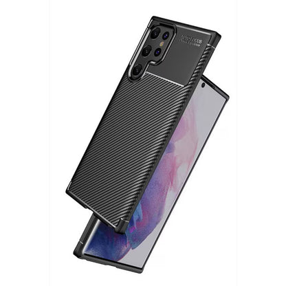 Futrola za Samsung Galaxy S22 Ultra 5G S908, Techsuit, CarbonFiber, Crna
