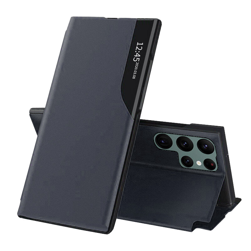 Futrola za Samsung Galaxy S22 Ultra 5G S908, Techsuit, eFold, Tamno Plava