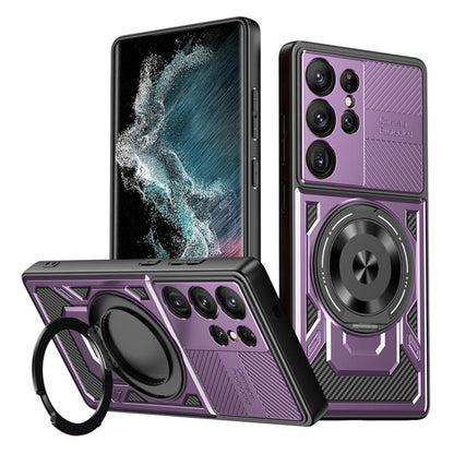 Futrola za Samsung Galaxy S22 Ultra 5G S908, Techsuit, RuggedCam, Ljubičasta