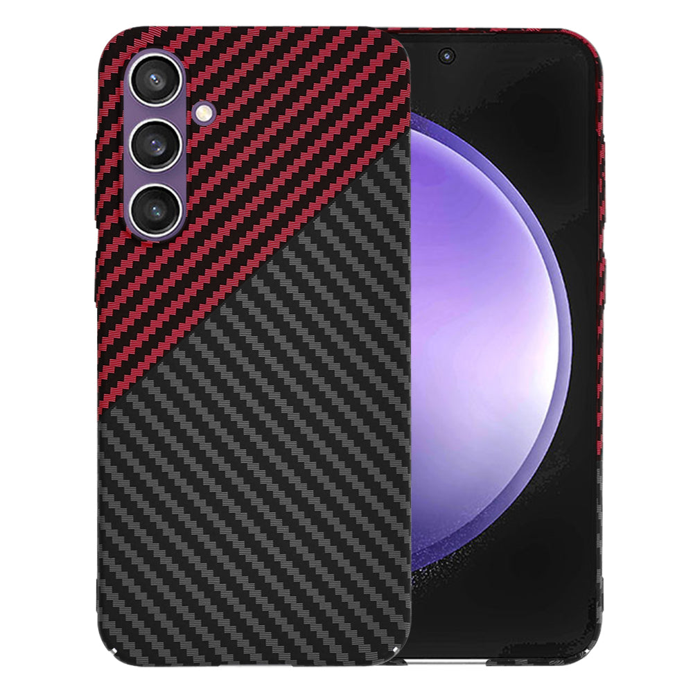 Futrola za Samsung Galaxy S23 FE S711, Techsuit, Carbonite FiberShell, Crno Crvena