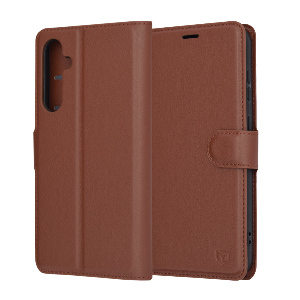 Futrola za Samsung Galaxy S23 FE S711, Techsuit, Leather Folio, Braon