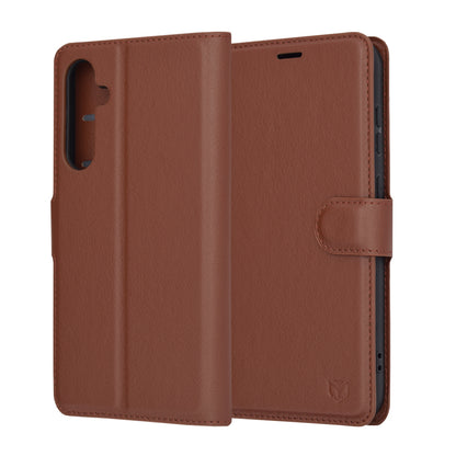 Futrola za Samsung Galaxy S23 FE S711, Techsuit, Leather Folio, Braon
